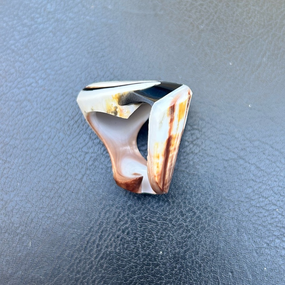 Unique Polished Shell Ring - Picture 7 of 7